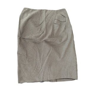 Ellen Tracy Houndstooth Pencil Skirt